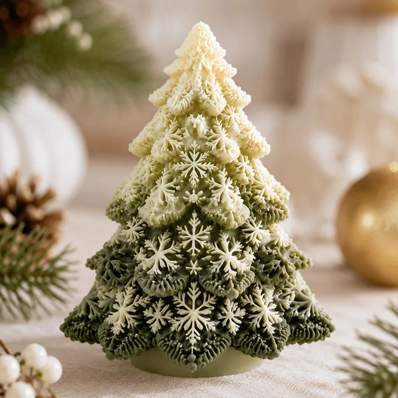 Christmas Tree Snowflake Silicone Mold for DIY Candles & Crafts Silicone Craft Mold Richie's