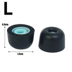 Memory Foam Eartips for Sony WF-1000XM5 – S/M/L Replacement Earphone Eartips Richie's Black L