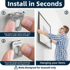 Claw Picture Hangers for Drywall – Heavy Duty 40 Lb Hooks Picture Wall Hangers Richie's