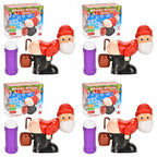 Christmas Santa Claus Bubble Blower with Music & Light Bubble Blower Toy Richie's 4 Sets