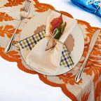 Thanksgiving Maple Leaf Lace Table Runner – Orange Fall Décor Table Runner Richie's