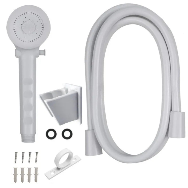 RV 4-Inch Basin Shower Double Faucet Hose Set – Universal Fit RV Shower Faucet Set Richie's white