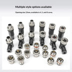 M12 IP67 Waterproof Connector 4/5/8 Pin Panel Socket 22AWG Wire Industrial Connector Richie's