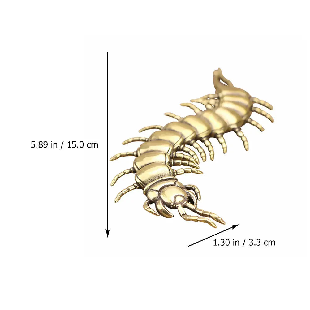 Brass Centipede Tea Pet Ornament | Tea Tray Décor Figurine Tea Pet Ornament Richie's