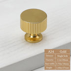 Knurled Round Cabinet Drawer Knob – Gold Aluminum Door Handle Cabinet Drawer Knob Richie's 6