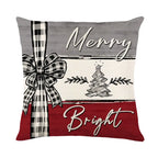 Reversible Christmas Pillow Covers – Santa & Reindeer Zip Christmas Pillow Cover Richie's B 1pc