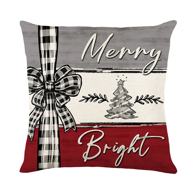 Reversible Christmas Pillow Covers – Santa & Reindeer Zip Christmas Pillow Cover Richie's B 1pc