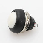 6Pcs PBS-33b 12mm Waterproof Momentary Push Button Switch 2-Pin Push Button Switch Richie's WHITE