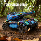 2.4G 4WD RC Sci-Fi Stunt Tank – LED, Spray & Sound Toy RC Stunt Tank Richie's