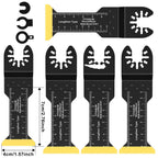 Titanium Coated Oscillating Multitool Saw Blades 5/6Pcs Oscillating Saw Blades Richie's 40mm 5pcs long