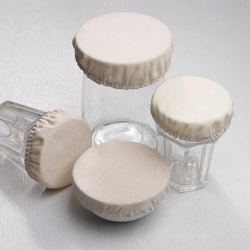Canvas Jar Covers for Sourdough & Fermentation | 4/8 Pack Fermentation Jar Covers Richie's