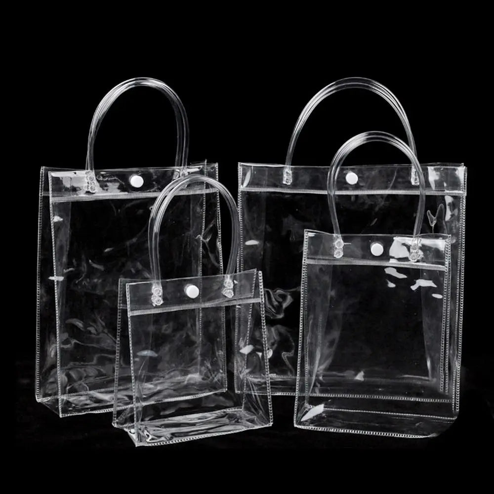 Clear PVC Jelly Handbag – Large Capacity Transparent Gift Bag PVC Jelly Handbag Richie's