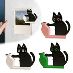 Black Cat Pushing Vase Fridge Magnet & Whisker Keepsake Box Decorative Fridge Magnet Richie's