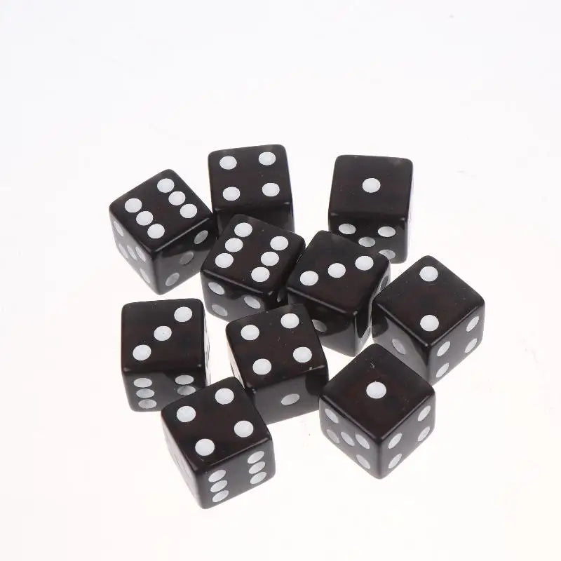 10Pcs Transparent Acrylic Dice 16mm Square Edge – Board Games Board Game Dice Richie's A7