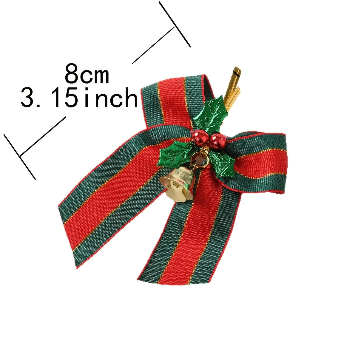 10pcs Christmas Bells with Bows & Ribbons | Tree Ornaments Christmas Bell Ornaments Richie's