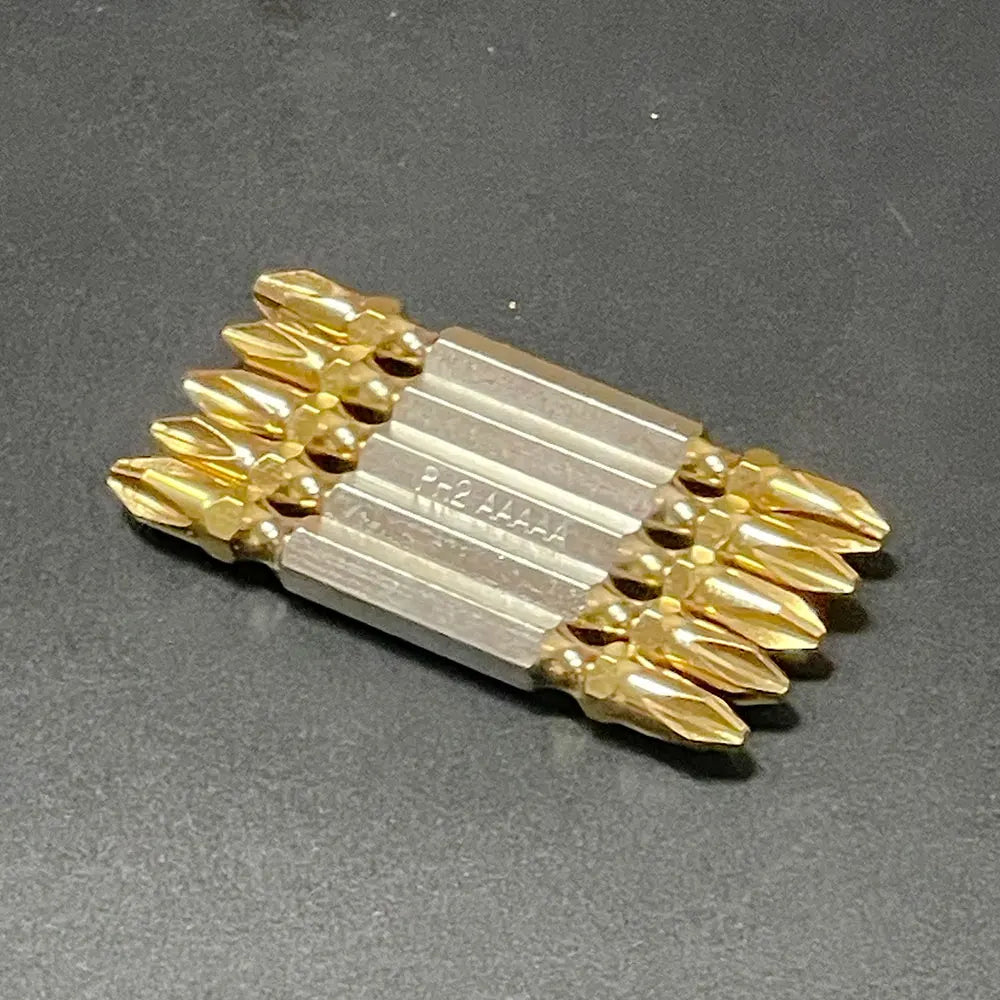 65mm PH2 Magnetic Double-End Screwdriver Bits – Titanium Coated Screwdriver Bits Richie's 5Pcs