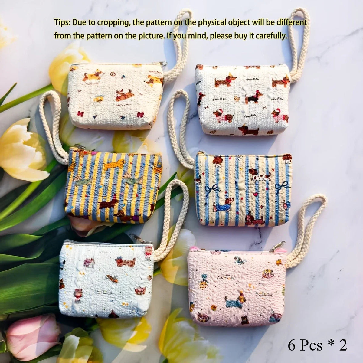 12 Pcs Sausage Dog Wristband Zipper Coin Purse Mini Wallet Set Coin Purse Set Richie's 12 Pcs