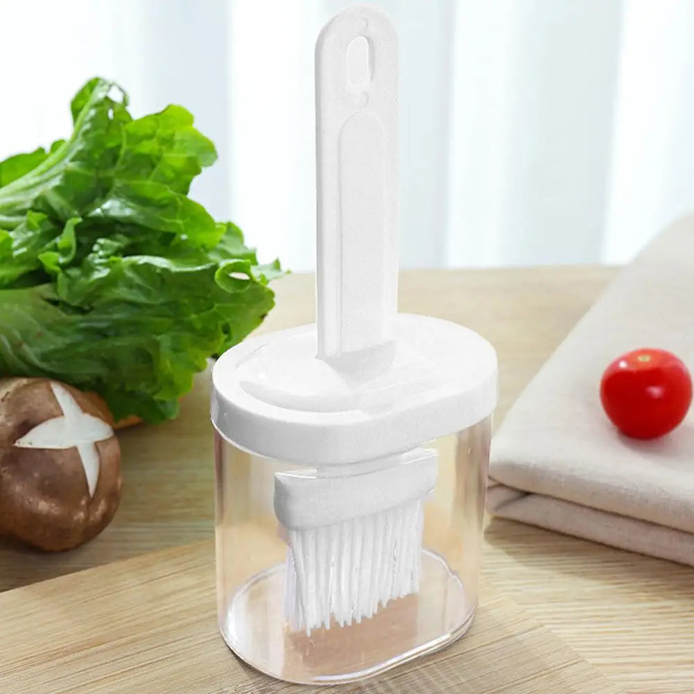 Silicone Oil Brush Dispenser Bottle for BBQ Baking & Basting Basting Brush Dispenser Richie's