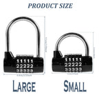 5-Digit Combination Padlock – Resettable Zinc Alloy Lock Combination Padlock Richie's