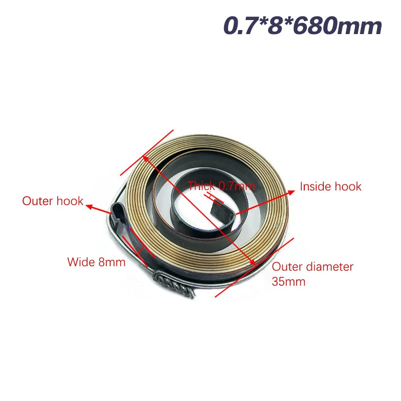 Spiral Coil Torsion Spring 0.7–1.5mm Alloy Steel Scroll Spring Torsion Coil Spring Richie's A2