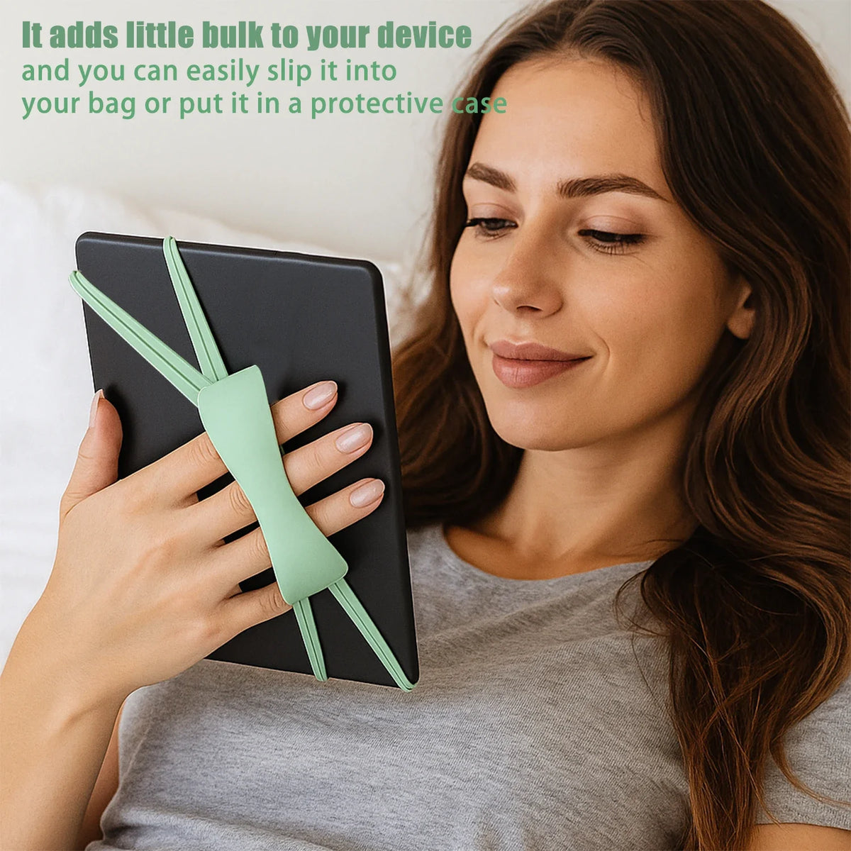 Silicone Tablet Hand Strap Finger Grip for Kindle & Kobo Tablet Grip Strap Richie's