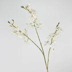 73cm Faux Butterfly Orchid Artificial Flower 3 Fork Stem Artificial Flower Stem Richie's White