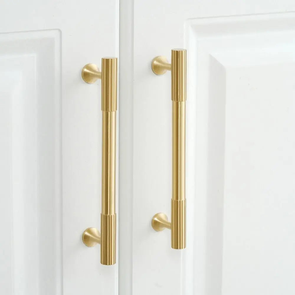 Solid Brass Cabinet Handles Vertical Fluting Drawer Pulls Cabinet Drawer Pulls Richie's