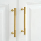 Solid Brass Cabinet Handles Vertical Fluting Drawer Pulls Cabinet Drawer Pulls Richie's