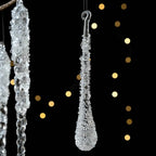 Acrylic Christmas Ice Drop Hanging Ornaments | Clear Pendants Christmas Ornaments Richie's