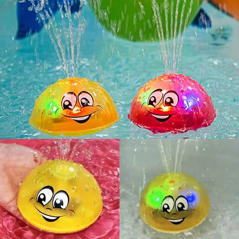 LED Rotating Spray Ball Bath Toy for Toddlers & Pool Play Kids Bath Toy Richie's