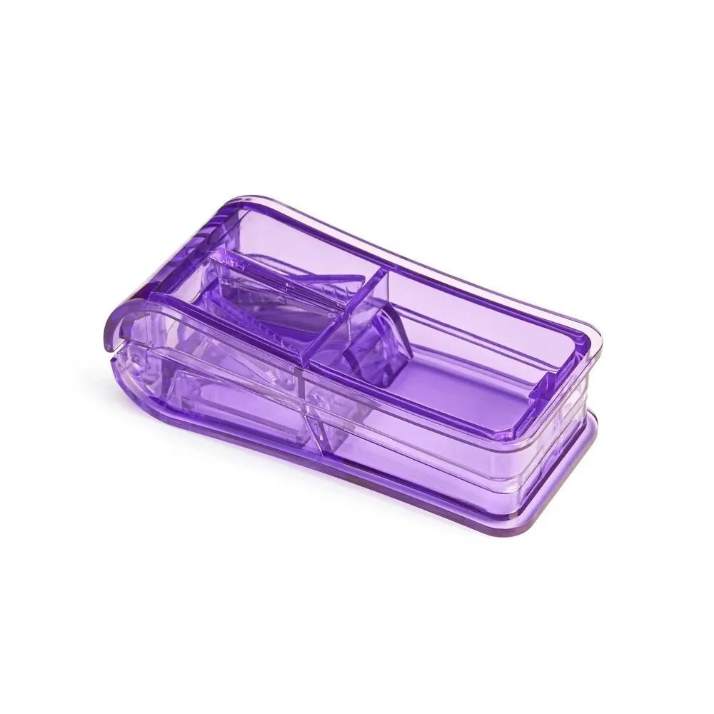 Portable 2-in-1 Tablet Cutter & Pill Storage Case Pill Cutter & Organizer Richie's Purple