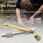 Brass Fire Piston Kit – Air Compression Fire Starter Tool Fire Piston Starter Richie's