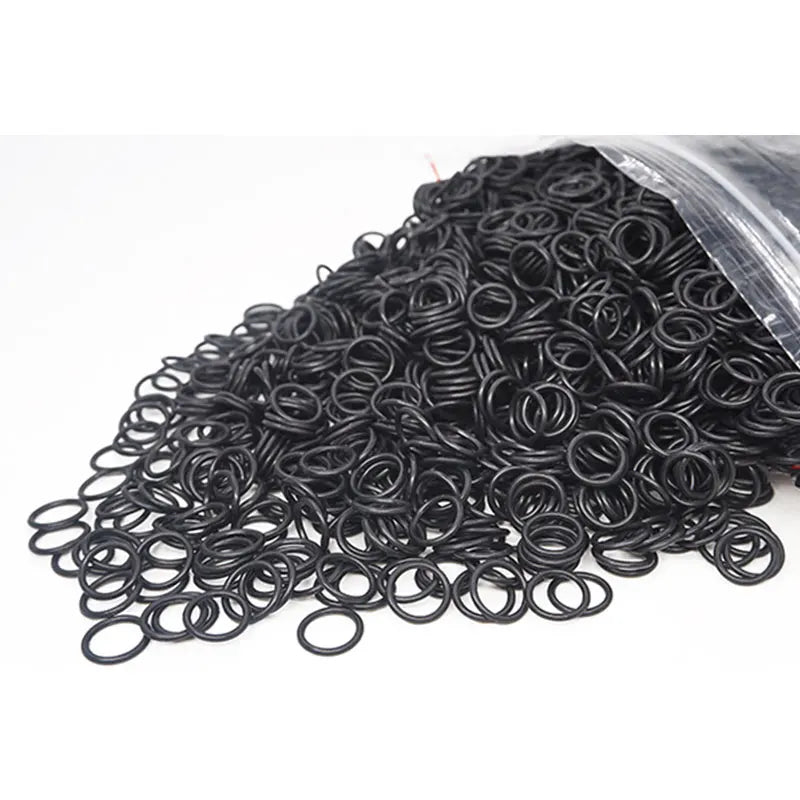 30PCS Black NBR O-Ring Seals CS1.2mm OD5-20mm Nitrile Rubber Rubber O-Ring Seals Richie's