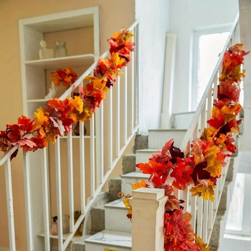 Artificial Maple Leaf Fall Garland – Autumn Vine Home Decor Fall Leaf Garland Richie's