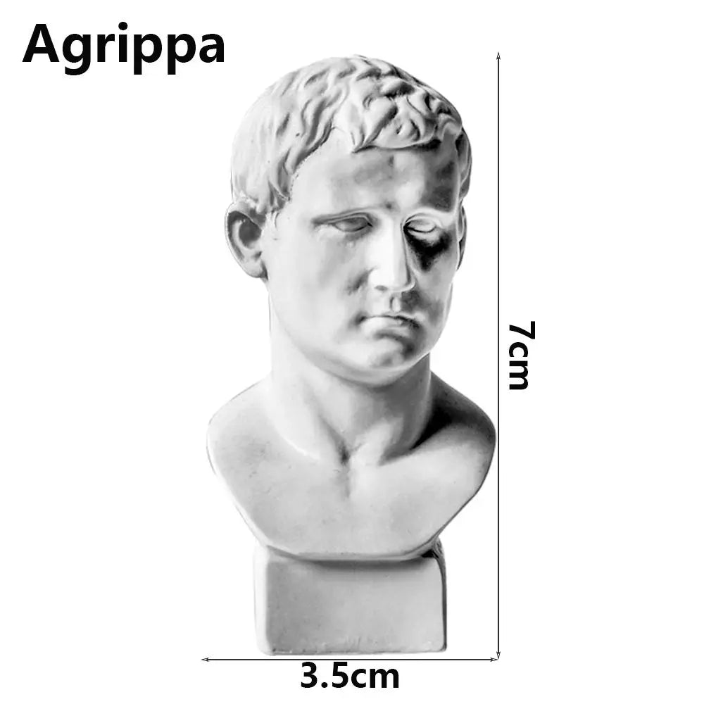 Greek Mythology Plaster Bust Statue | Resin Figurine Home Decor Bust Figurine Statue Richie's Agrippa
