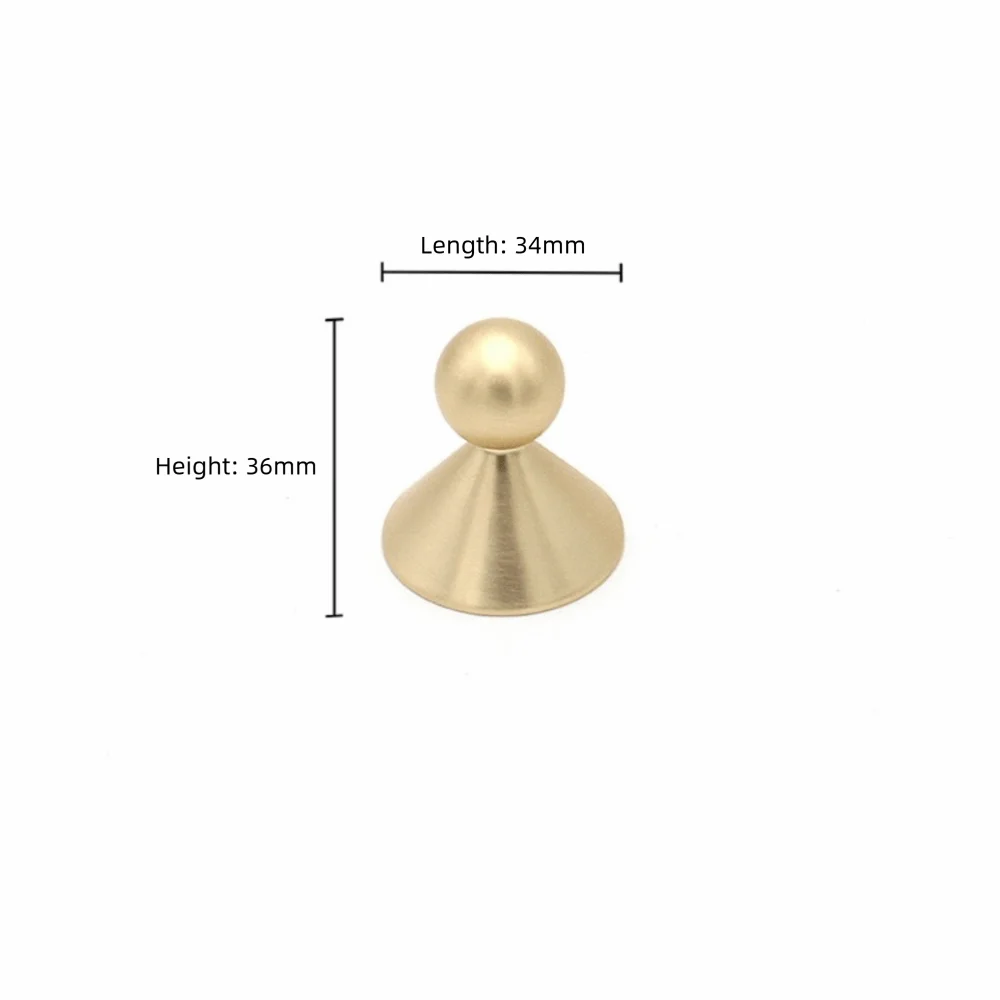 Zinc Alloy Cabinet Knob & Drawer Handle – Nordic Style Cabinet Drawer Handle Richie's Gold Single Hole