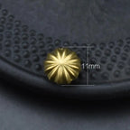 Solid Brass Chrysanthemum Rivets for DIY Leathercraft & Bags Decorative Leather Rivets Richie's A