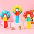 Donut Manual Hand Press Fan – Portable Mini Cooling Fan Manual Cooling Fan Richie's