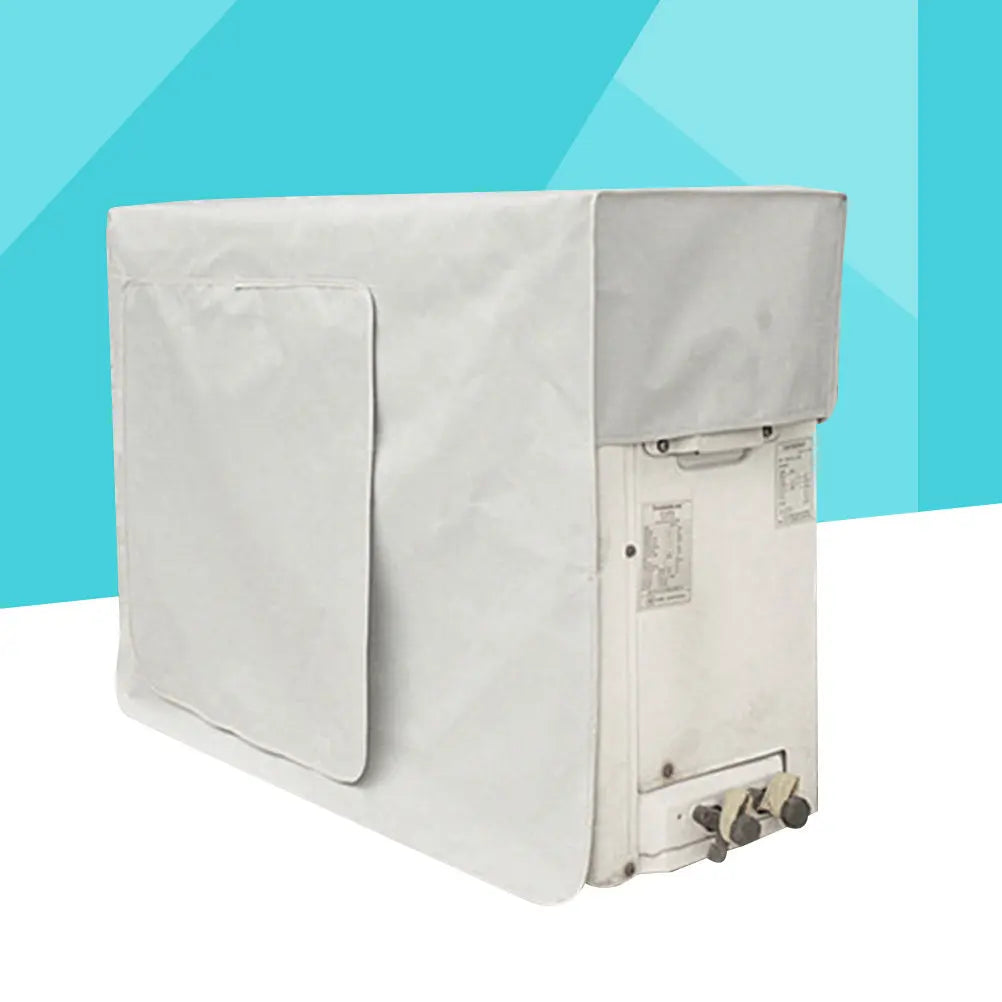 Waterproof Outdoor AC Unit Cover 78x55x28cm – Silver Grey AC Unit Cover Richie's
