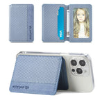 PU Leather Phone Card Holder Adhesive Wallet & Stand Phone Card Wallet Richie's Blue China Mainland