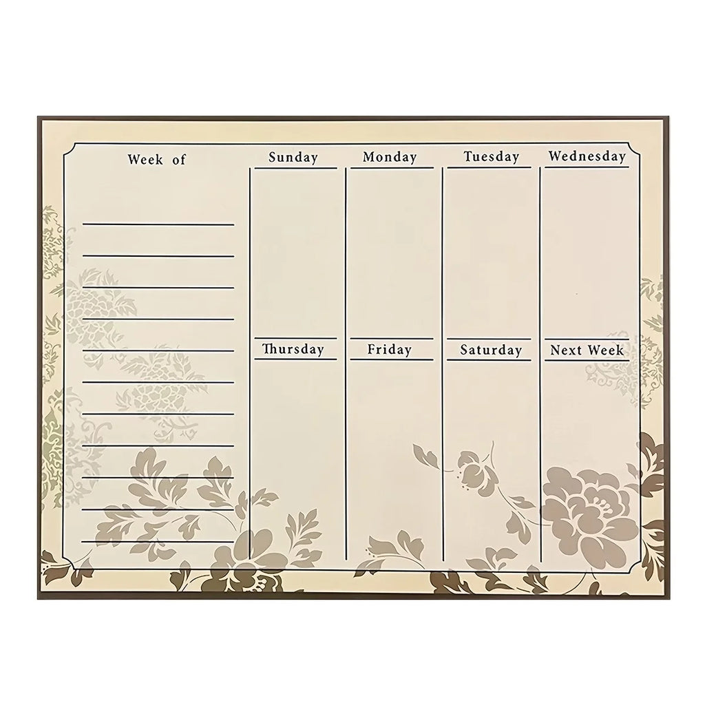 Vintage Floral Magnetic Fridge Calendar – Dry Wipe Board Magnetic Fridge Calendar Richie's