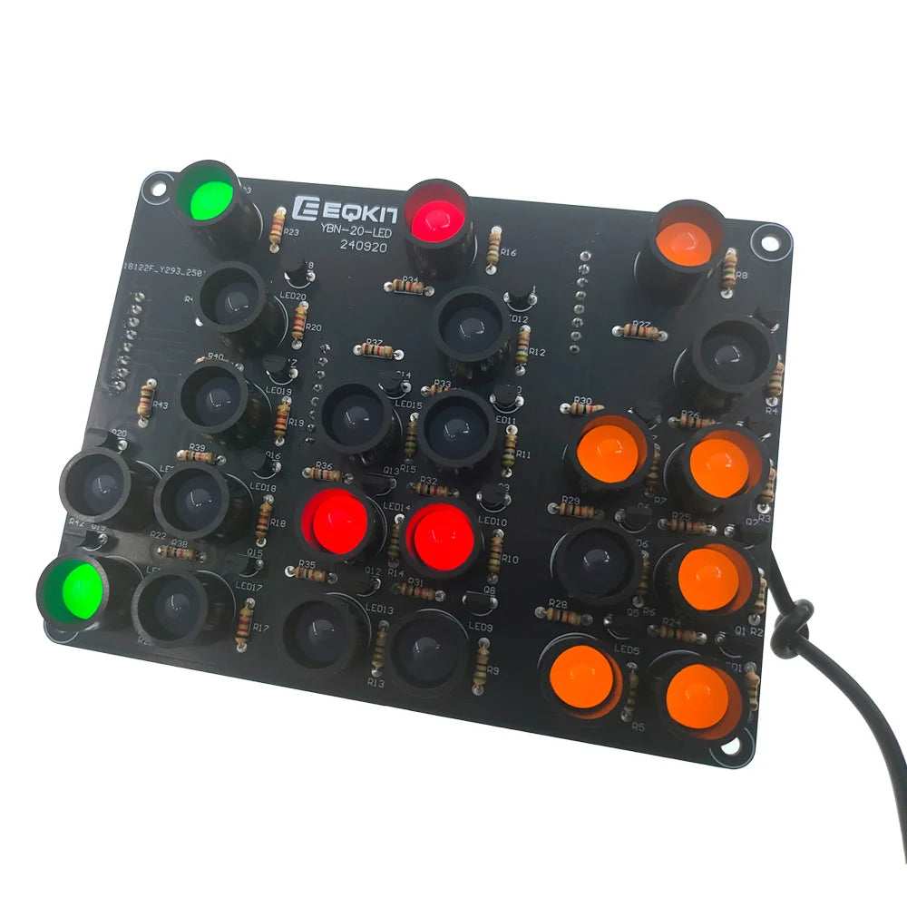 YBN-20 Binary Clock DIY Kit USB 5V Multi-Color LEDs STEM Project DIY Electronics Kit Richie's YBN 20