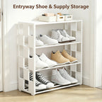 4-Tier Free Standing Shoe Rack – Space Saving Shoe Organizer Shoe Rack Richie's