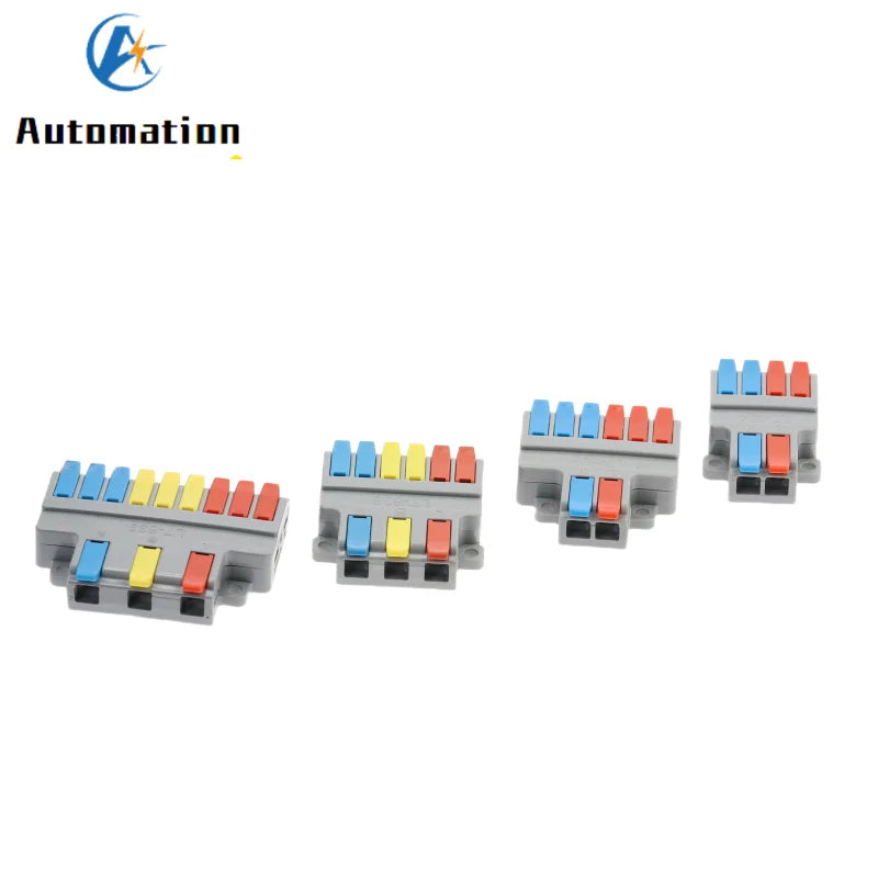 Push-In Wire Splitter Terminal Block 2/3 In 4/6/9 Out 0.08–6mm² Wire Terminal Block Richie's