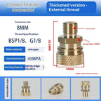 HPA Quick Release Adapter G1/8 BSP 8mm Male Nipple Air Socket Quick Release Adapter Richie's A9