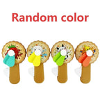 Donut Manual Hand Press Fan – Portable Mini Cooling Fan Manual Cooling Fan Richie's A8-1pc random