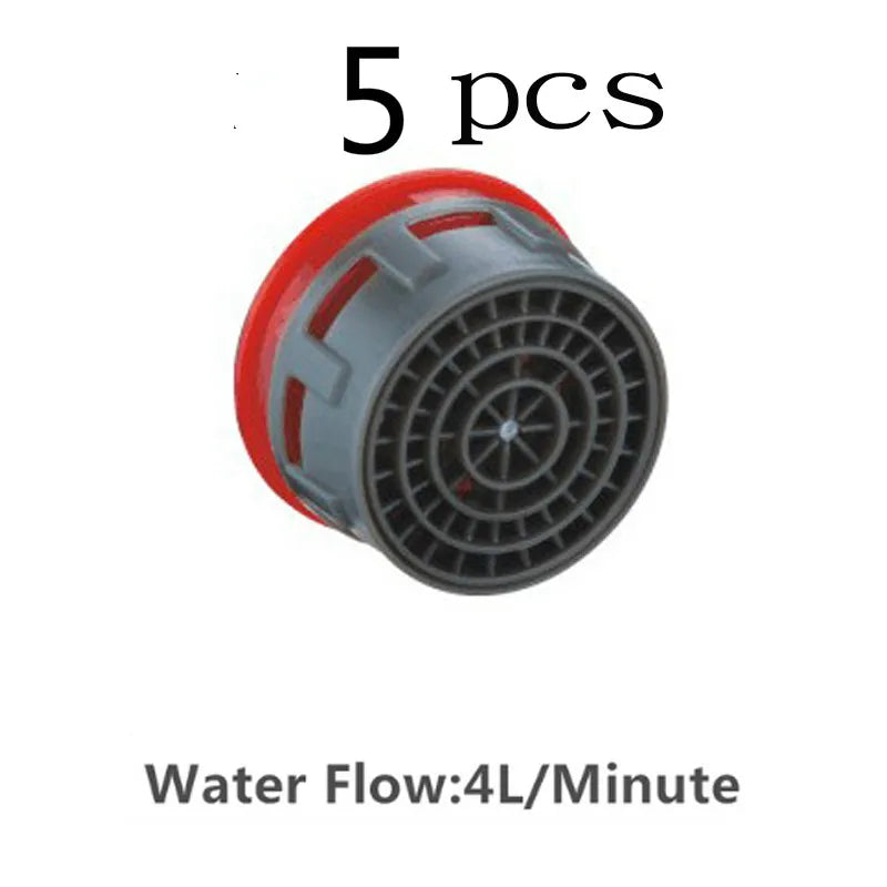 5-Pack Brass Water Saving Faucet Aerator Bubbler Splash Guard Faucet Aerator Richie's 4L-minute