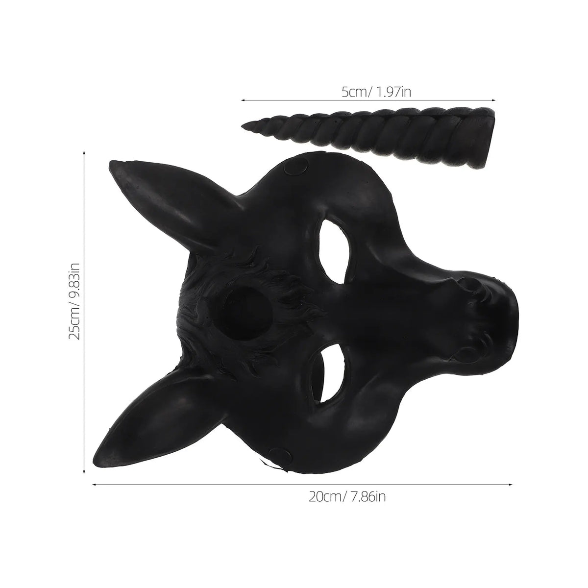 Unicorn Mask 3D PU Foam Halloween Cosplay Masquerade Head Cover Costume Party Mask Richie's