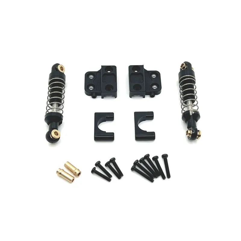 Metal Rear Shock Absorber Set for MN 1/12 MN82 LC79 RC Car RC Car Upgrade Parts Richie's Black No plug