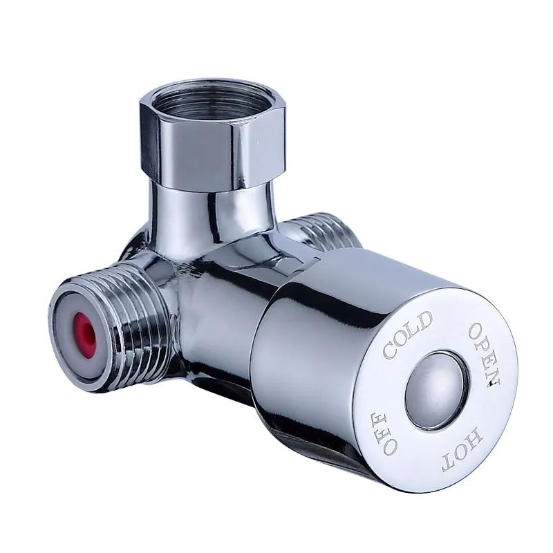 G1/2" Thermostatic Bathroom Mixing Valve | Hot Cold Shower Thermostatic Mixing Valve Richie's